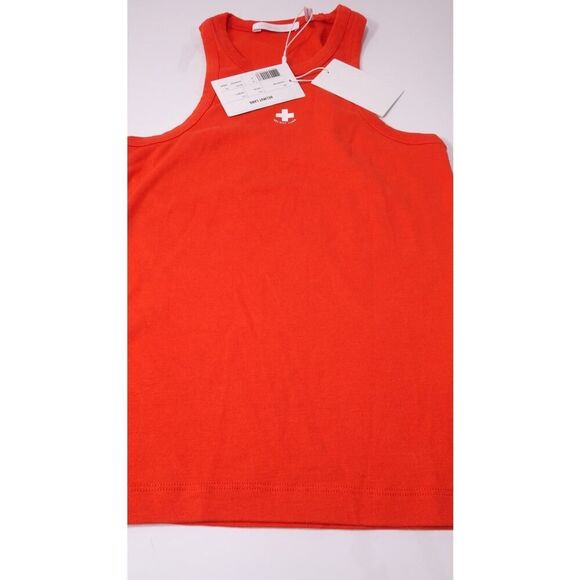 Helmut Lang Women's RED Life Guard Tank Top Sz XXS NWT 150 Fiery Red - Picture 9 of 9